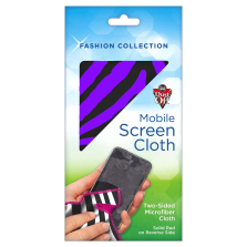 Falcon Microfiber Screen Cloth - Purple Zebra