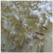 The United Classic States Raised Relief Map By Hubbard (MS-1)