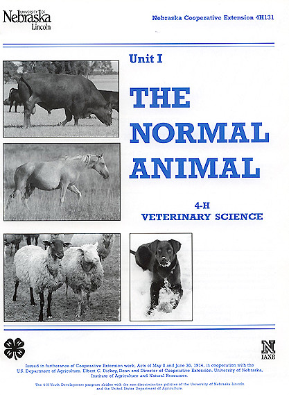 Veterinary Science 1: The Normal Animal | 4-H Youth Development | UNL  Marketplace
