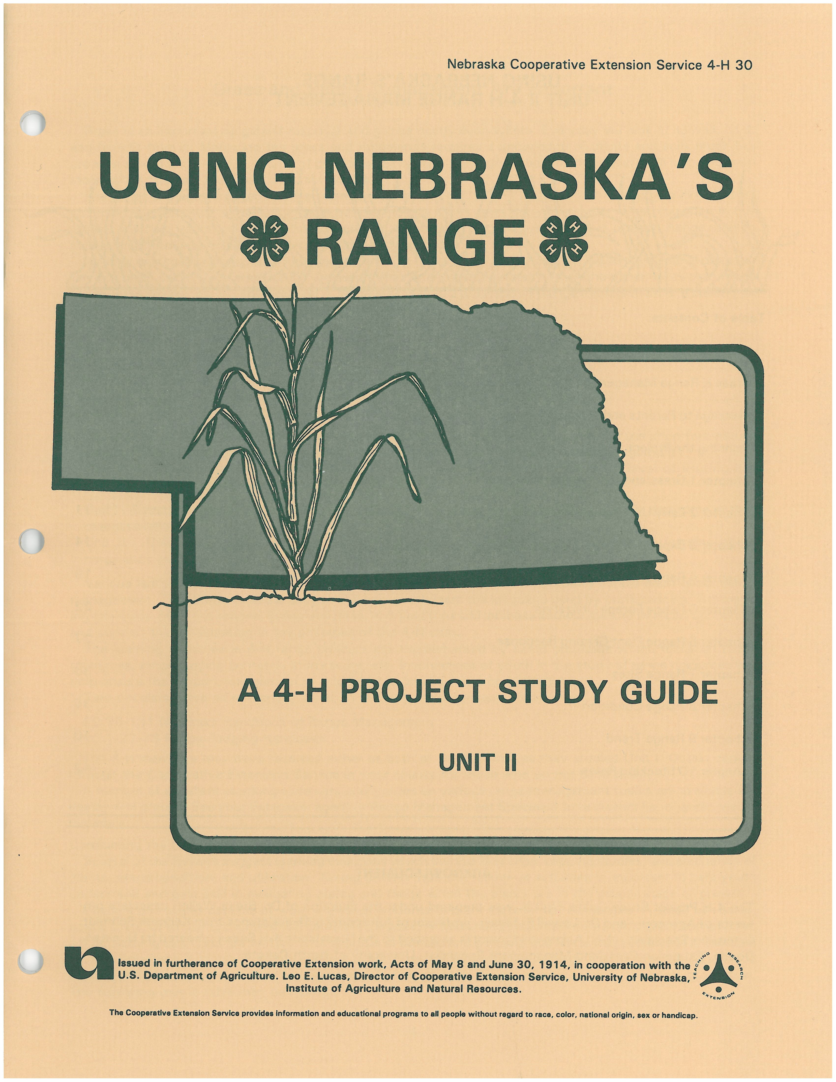 Using Nebraska Range, Unit 2