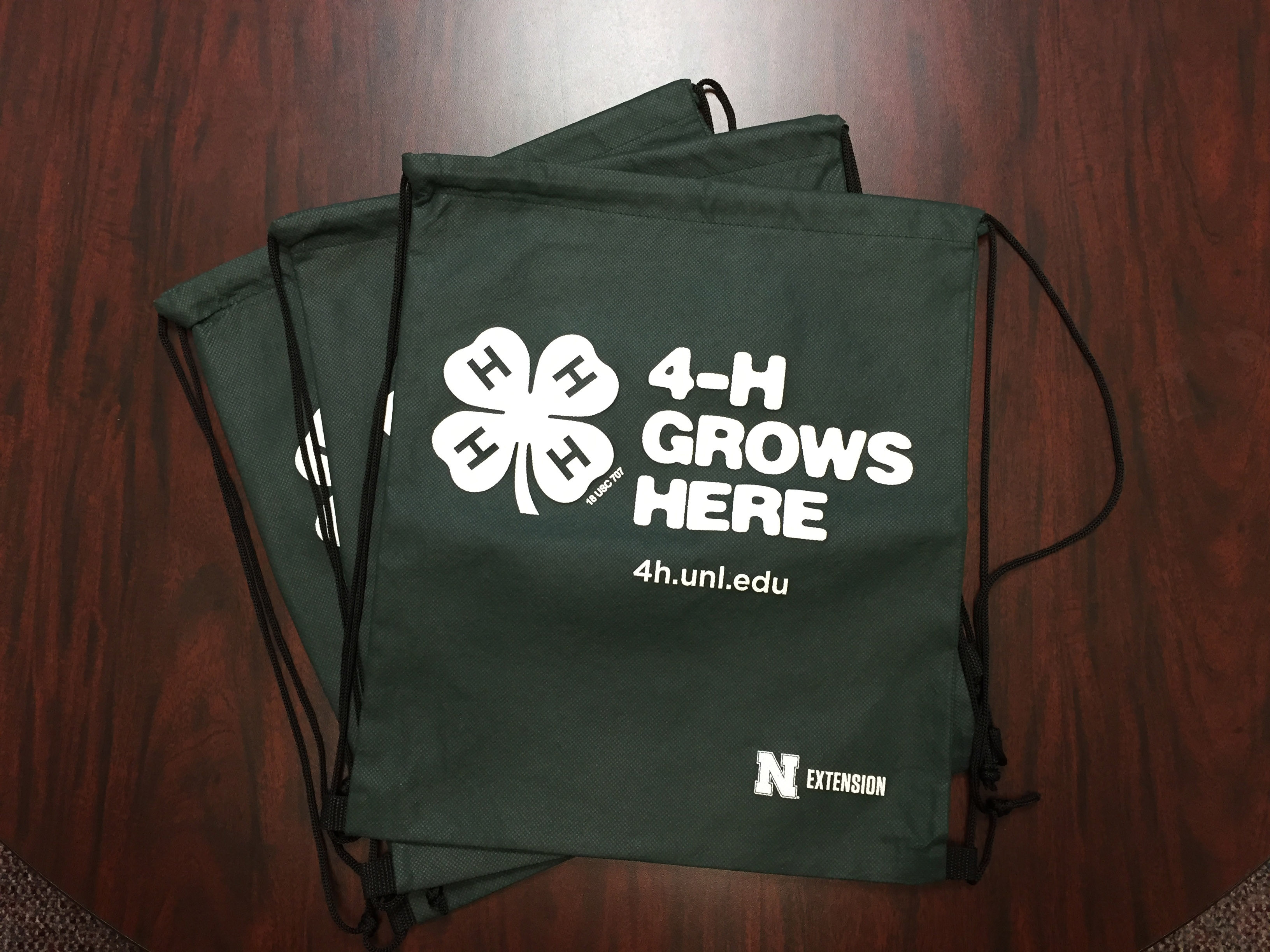 4-H Grows Here Drawstring Bags