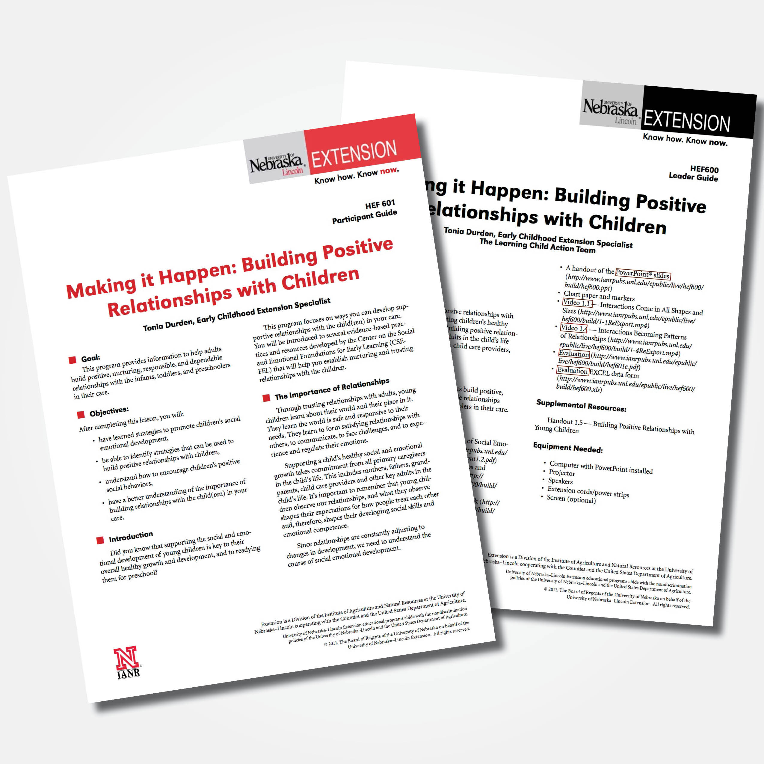 Making it Happen!: Building Positive Relationships With Children