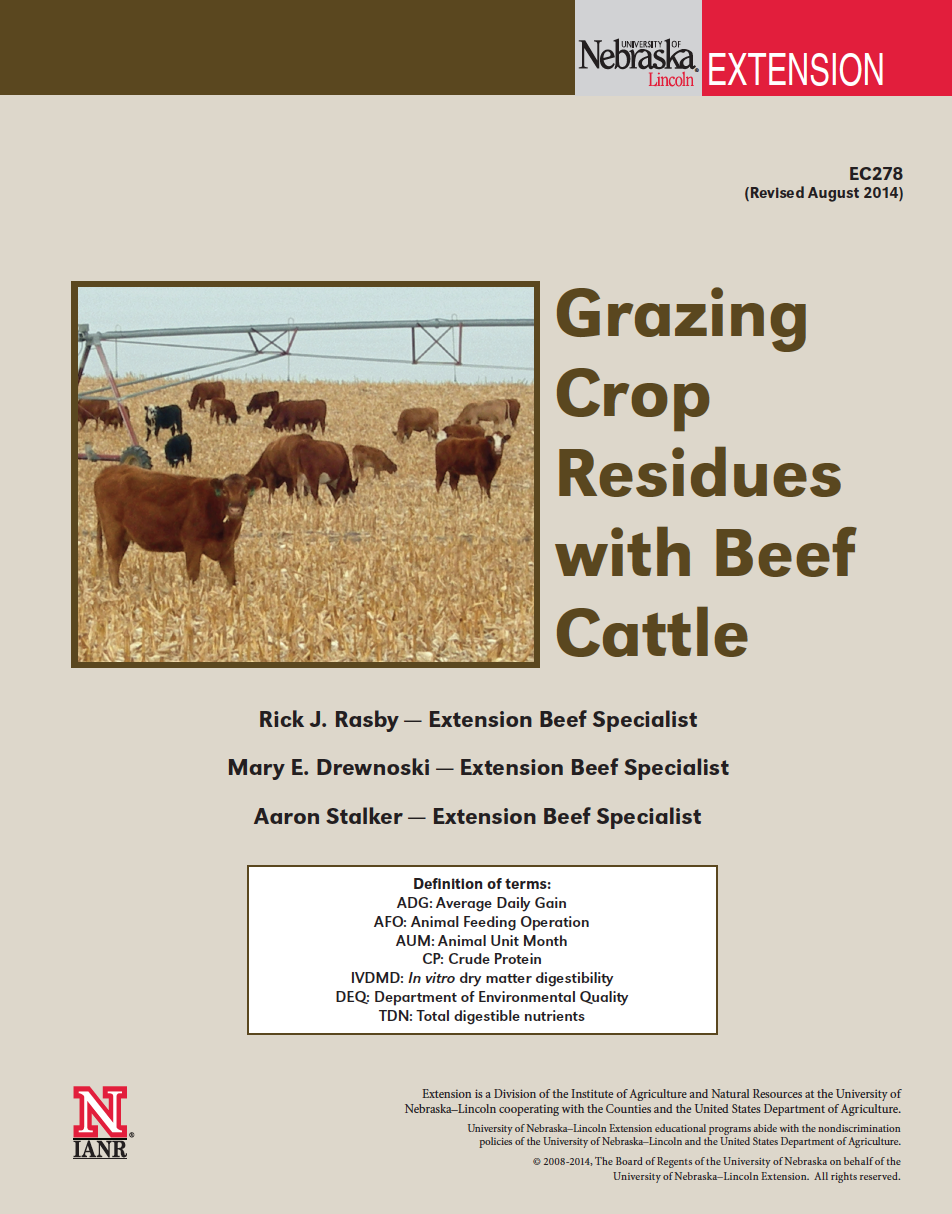 Grazing Crop Residue with Beef Cattle