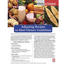 Adjusting Recipes to Meet Dietary Guidelines