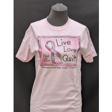 Live, Love, Quilt - Find A Cure Tee